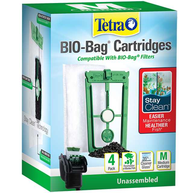 Whisper® BioBag® Cartridges with Stay Clean™ Technology Tetra®